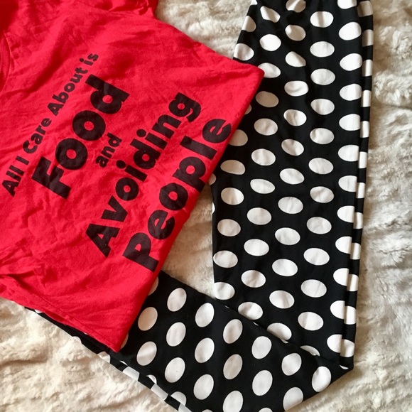 NWOT Polka Dot Leggings - Picture 2 of 3
